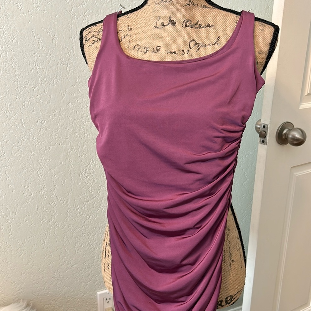 💜 Mauve Mid Scrunched Dress💜